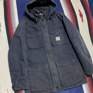 カーハート(carhartt)の90s 古着 カーハート ブルゾン パーカー ロゴタグ ビッグシルエット(モッズコート)