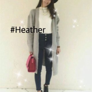 ヘザー(heather)のヘザー ふわもこロングコーティガン(カーディガン)