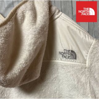 レア◎THE NORTH FACE◎フリース◎白×ピンク◎ロゴ刺繍◎可愛い◎着回