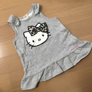 エイチアンドエム(H&M)のキティ スウェットワンピース(ワンピース)