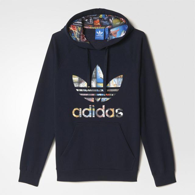 adidas(アディダス)のM【新品/即日発送OK】adidas オリジナルス パーカー ネイビー カタログ メンズのトップス(パーカー)の商品写真