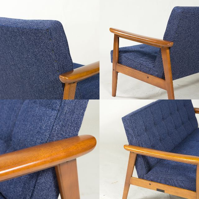 専用◆美品◆カリモク60 Kチェア 2シーター タープブルー デニム風 自社便 専用◆美品◆カリモク60 Kチェア 2シーター タープブルー デニム風 自社便