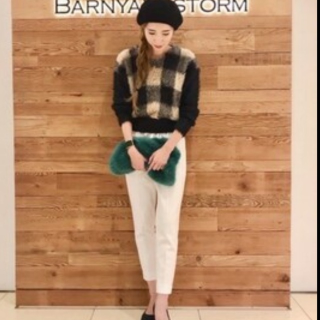 BARNYARDSTORM(バンヤードストーム)のBARNYARDSTORM ユルＶフラフィーニット レディースのトップス(ニット/セーター)の商品写真