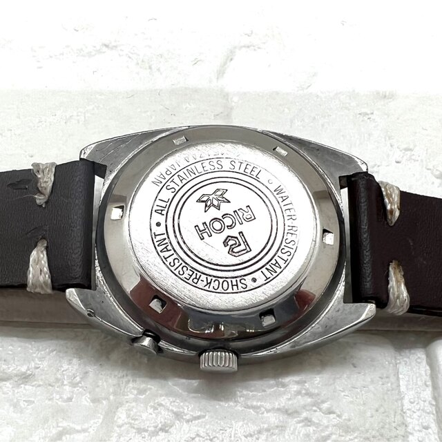 RICOH(リコー)の【即納】リコー/RICOH/機械式自動巻き/メンズ腕時計/ヴィンテージ/グリーン メンズの時計(腕時計(アナログ))の商品写真