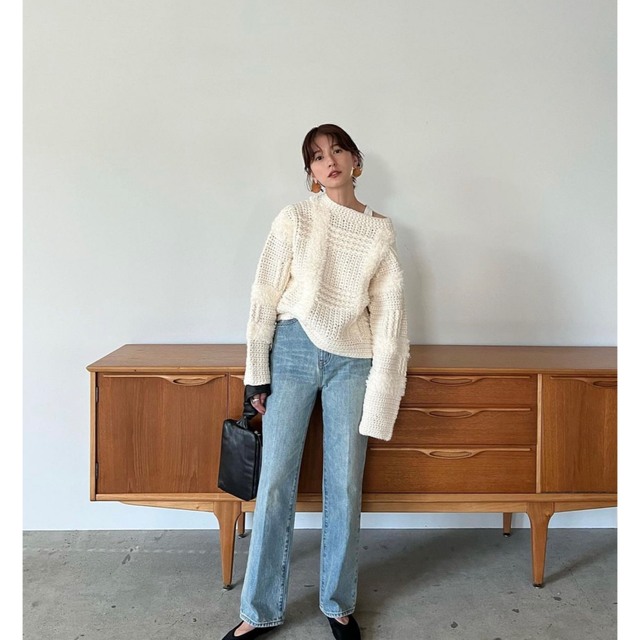 CLANE - CENTER PRESS STRAIGHT DENIMの通販 by p's shop|クラネなら