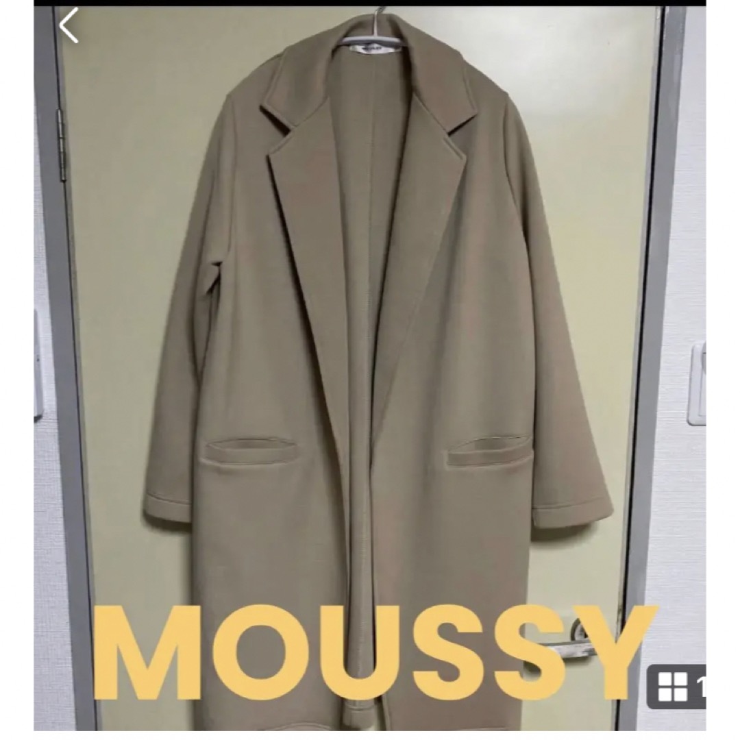 moussy(マウジー)のMOUSSY  ボンディング　ロングコート レディースのジャケット/アウター(ロングコート)の商品写真