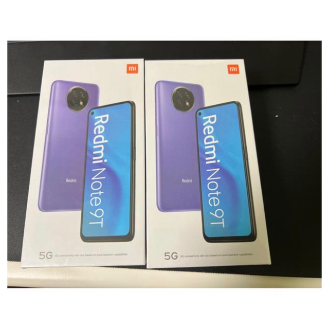 Xiaomi Redmi note 9T ブラック 64GB 2台セット