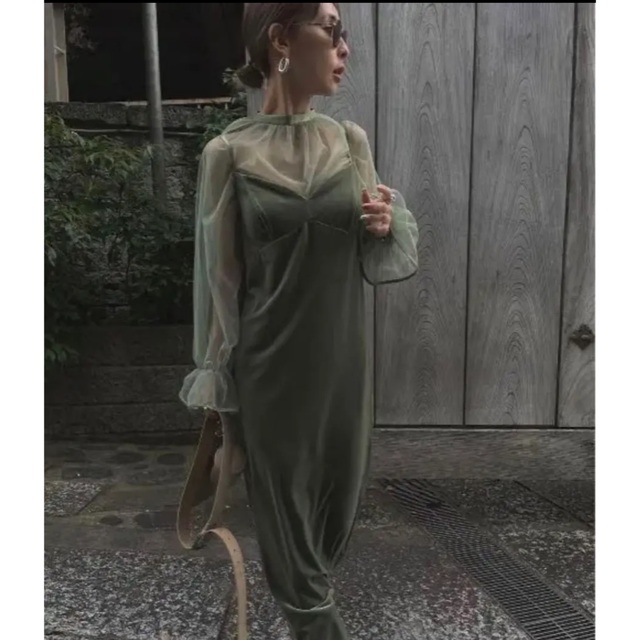 アメリヴィンテージ 新品 UND VELOUR TULLE BLOUSE