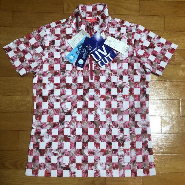 値下げ☆新品マリクレールレディースゴルフウェア半袖シャツ