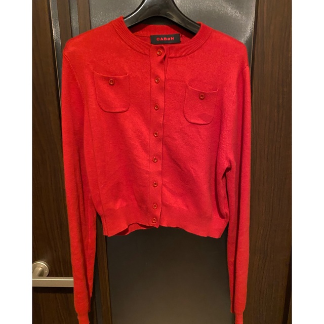 CABaN コットンシルクカーディガン RED 総合ランキング1位受賞 8960円