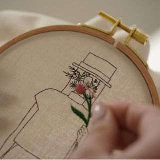 【Craftie Home Box】刺繍キット(生地/糸)