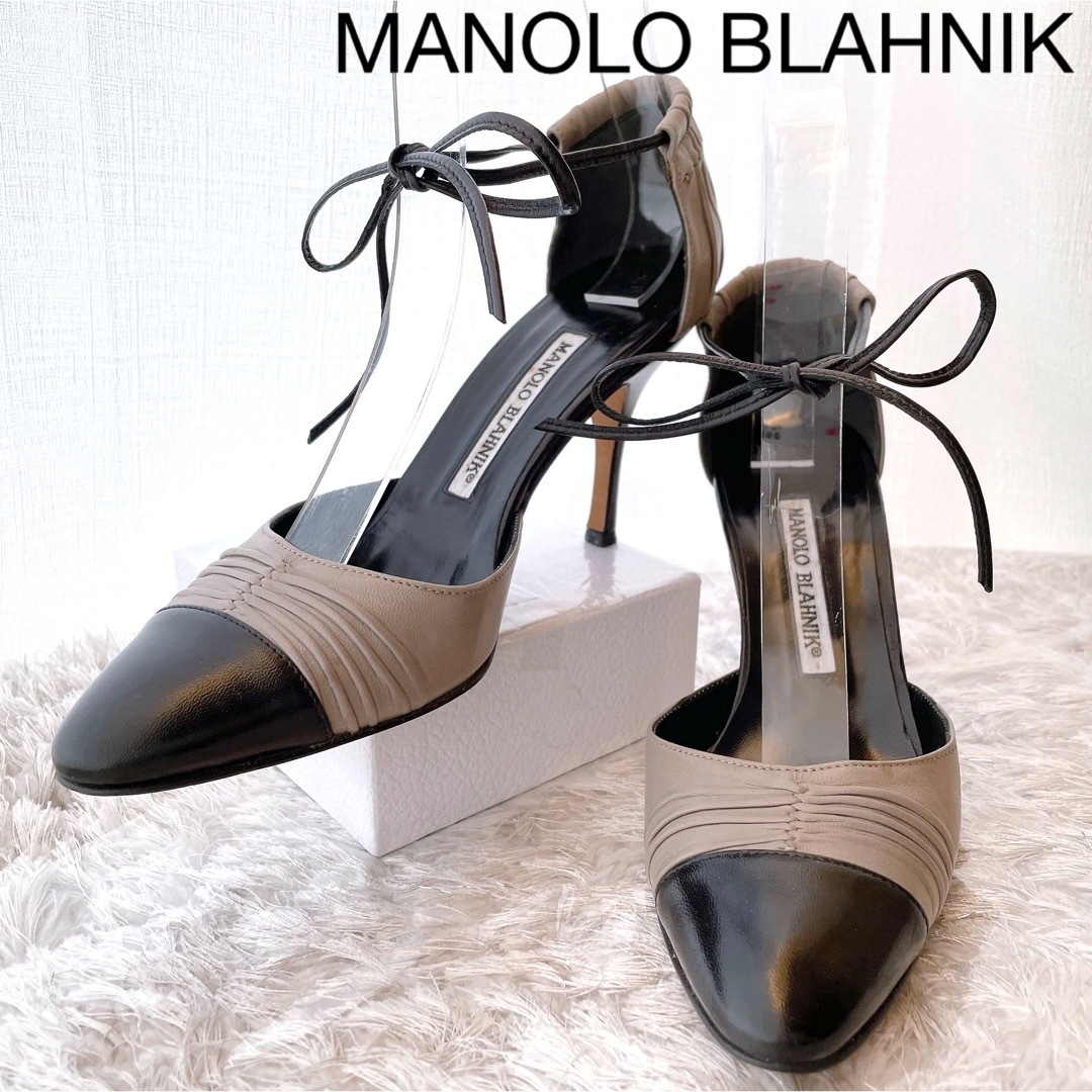 マノロブラニク　ストラップ　パンプス　サンダル　MANOLOBLAHNIK 美品