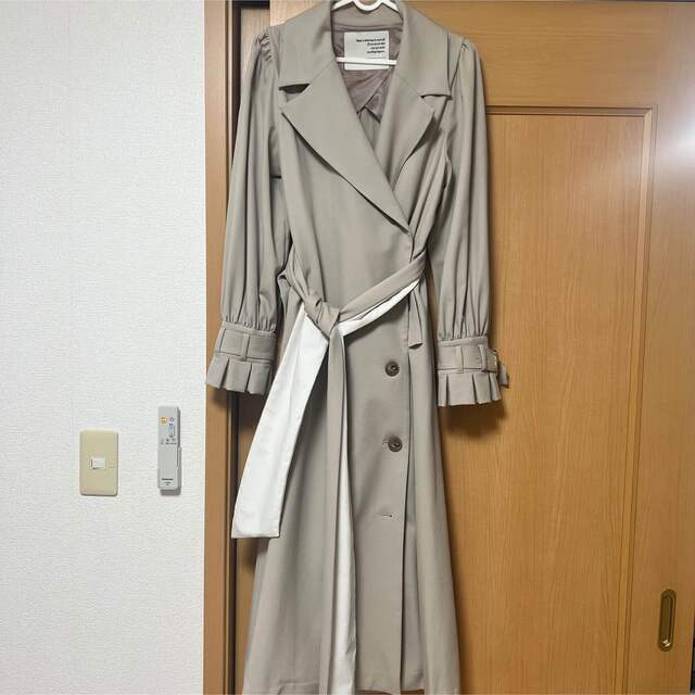 Her lip to♡belted dress trench coat