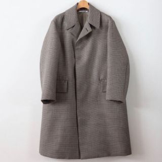 オーラリー(AURALEE)の18aw Auralee DOUBLE FACE CHECK LONG COAT(ステンカラーコート)