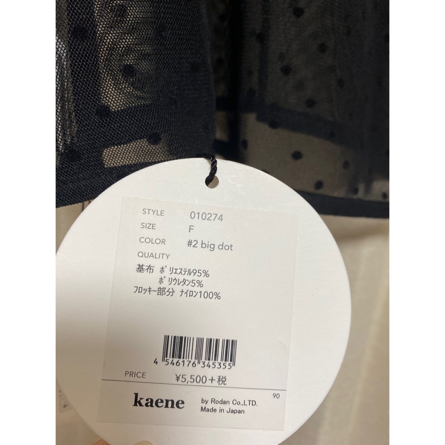 Kaene(カエン)のkaene ドットチュール　インナーブラウス　オケージョン レディースのトップス(シャツ/ブラウス(長袖/七分))の商品写真