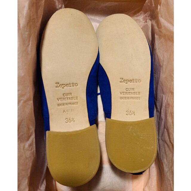 repetto(レペット)のレペット　repetto　ジジ　zizi　36.5　ブルー　スエード レディースの靴/シューズ(バレエシューズ)の商品写真