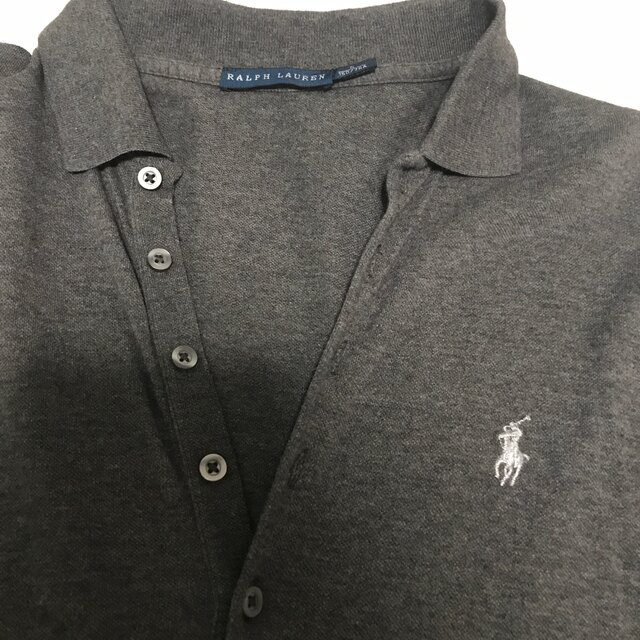 POLO RALPH LAUREN(ポロラルフローレン)のラルフローレン　ワンピース　グレー　ラルフ レディースのワンピース(ひざ丈ワンピース)の商品写真