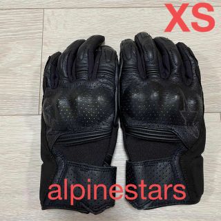 アルパインスターズ(alpinestars)のレディース レザーグローブ アルパインスターズ ナップス ブラック XS(装備/装具)