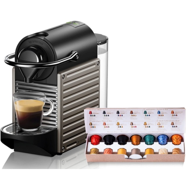 Nespresso ピクシー ツー チタン メタル素材 C61-TI-W