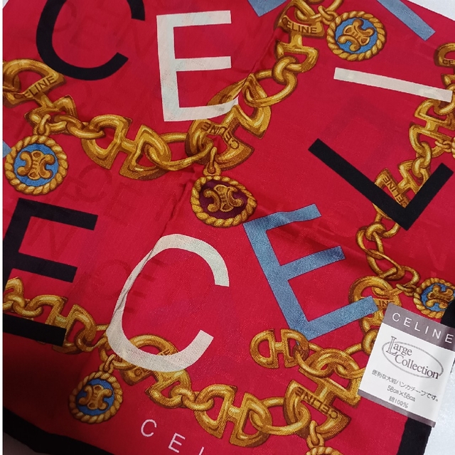 celine(セリーヌ)の値下げ📌セリーヌ☆大判ハンカチーフ58×58 レディースのファッション小物(ハンカチ)の商品写真