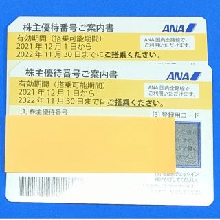ANA(全日本空輸) - ANA 株主優待券 2枚