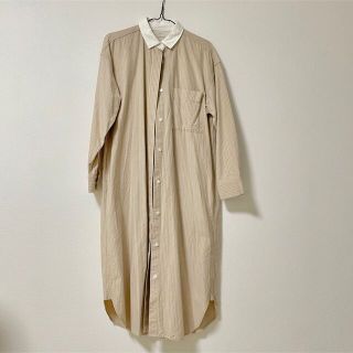 ムジルシリョウヒン(MUJI (無印良品))の【無印良品】ロングシャツワンピース(ロングワンピース/マキシワンピース)