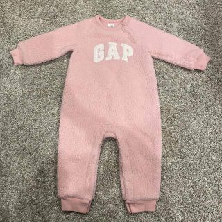 ギャップキッズ(GAP Kids)のgap ロンパース　ピンク　ボア(ロンパース)