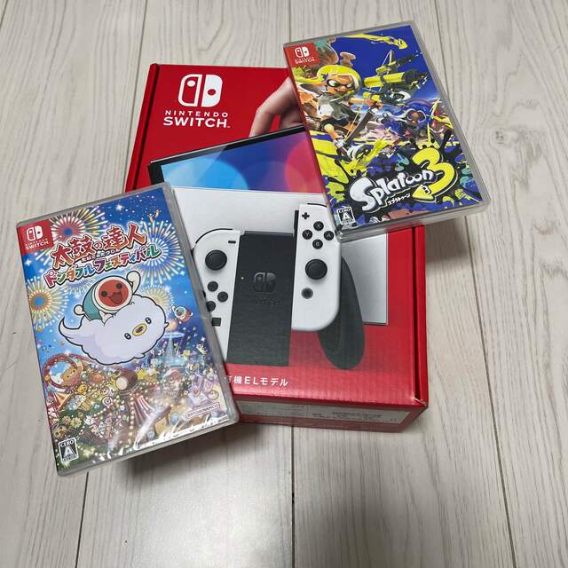 [本日のみ値引]ニンテンドースイッチ 有機ELモデル ホワイト とブラック　2台