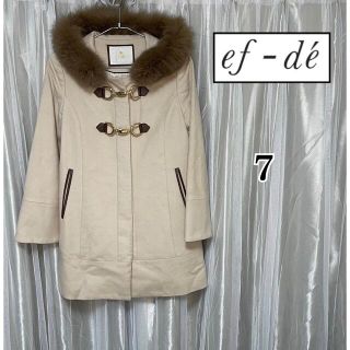 エフデ(ef-de)のef-de エフデ PURE NEW WOOL フォックスファー ダッフルコート(ダッフルコート)