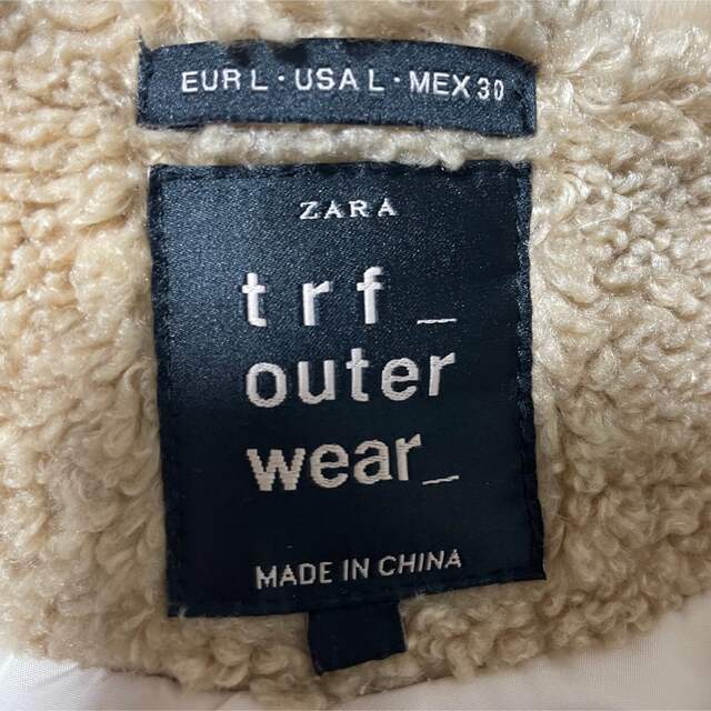 【美品・完売品】ZARA ザラ モコモコファーボアコート Lサイズ