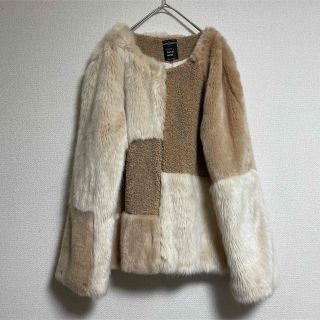【美品・完売品】ZARA ザラ モコモコファーボアコート Lサイズ