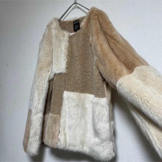 【美品・完売品】ZARA ザラ モコモコファーボアコート Lサイズ