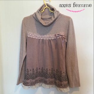 アクシーズファム(axes femme)のaxes femme トップス タートルネック Mサイズ / USED(カットソー(長袖/七分))