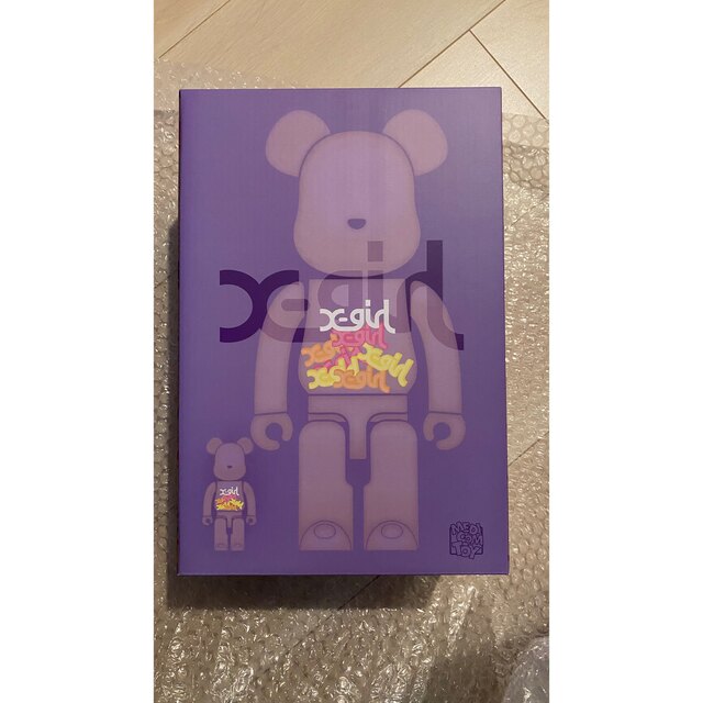 BE@RBRICK X-girl CLEAR PURPLE 1000%(BE@RBRICK X-girl CLEAR BE@RBRICK X-girl CLEAR PURPLE 1000%(BE@RBRICK X-girl CLEAR