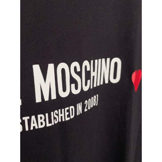 【新品】MOSCHINO モスキーノ ロゴ Tシャツワンピース ブラック