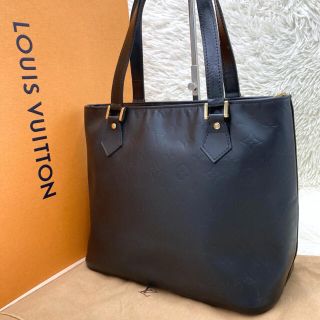 ルイヴィトン(LOUIS VUITTON)のルイヴィトン　ヒューストン　ヴェルニ　マットブラック　モノグラム　ゴールド金具(トートバッグ)