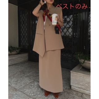 アメリヴィンテージ(Ameri VINTAGE)のAmeri OTONA WRAP VEST SET UP DRESS ベストのみ(ベスト/ジレ)