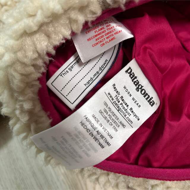 patagonia(パタゴニア)のパタゴニア 美品 レトロX ピンク 3T キッズ/ベビー/マタニティのキッズ服女の子用(90cm~)(ジャケット/上着)の商品写真