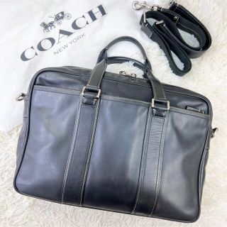 COACH - コーチ ビジネスバッグ 2way ブリーフケース A4収納可 レザー