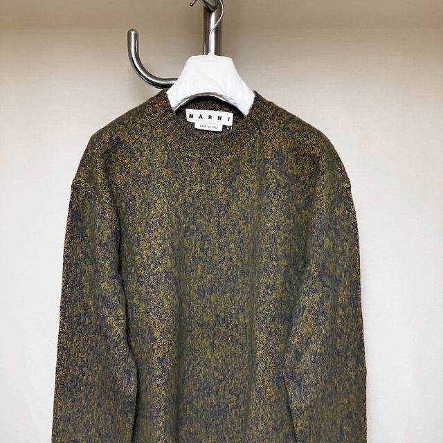 新品 48 21aw マルニ メランジニット セーター ウール 3484