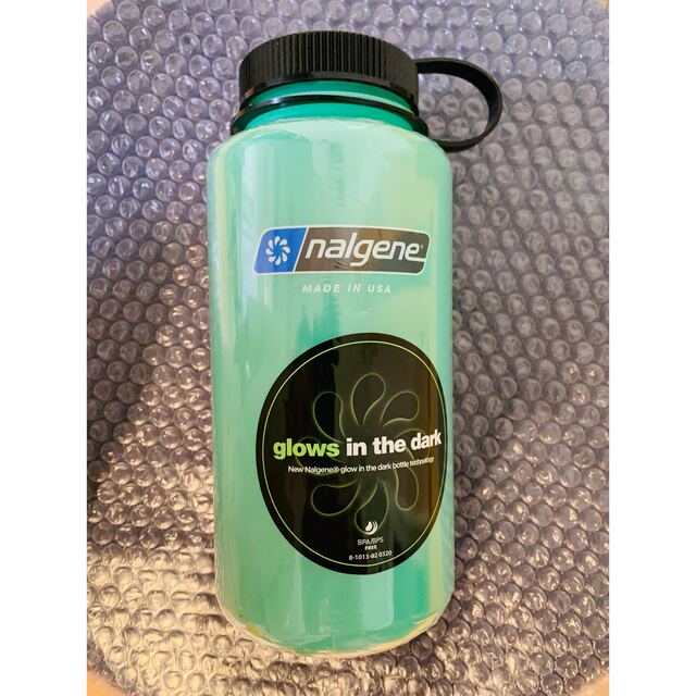 Nalgene(ナルゲン)の【新品未使用】ナルゲン　ワイドマウスボトル　1ℓ　グローグリーン スポーツ/アウトドアのアウトドア(登山用品)の商品写真