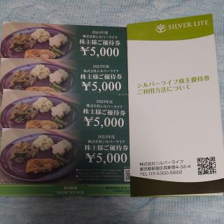 シルバーライフ　優待券　20000円分(フード/ドリンク券)