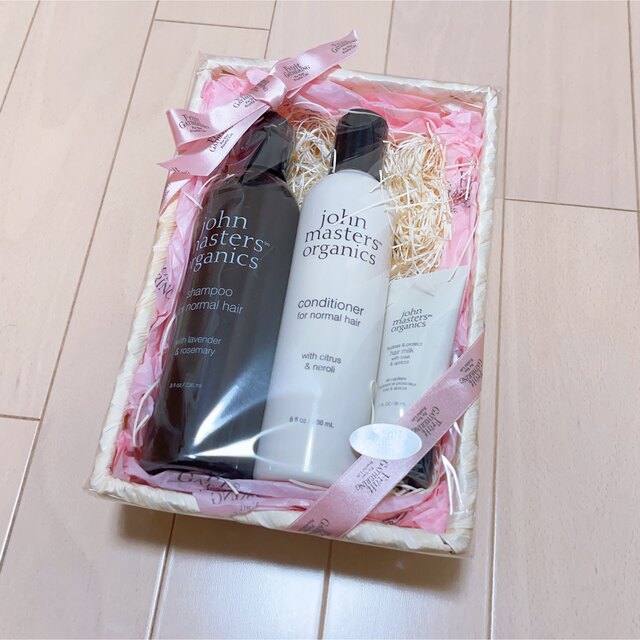 John Masters Organics(ジョンマスターオーガニック)のジョンマスター　シャンプー&コンディショナー&ヘアミルク新品✨ コスメ/美容のヘアケア/スタイリング(シャンプー/コンディショナーセット)の商品写真