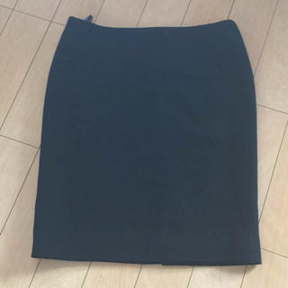 クリスチャンディオール(Christian Dior)の[美品] ディオール ひざ丈 スカート(LL-XL) 黒色(ひざ丈スカート)