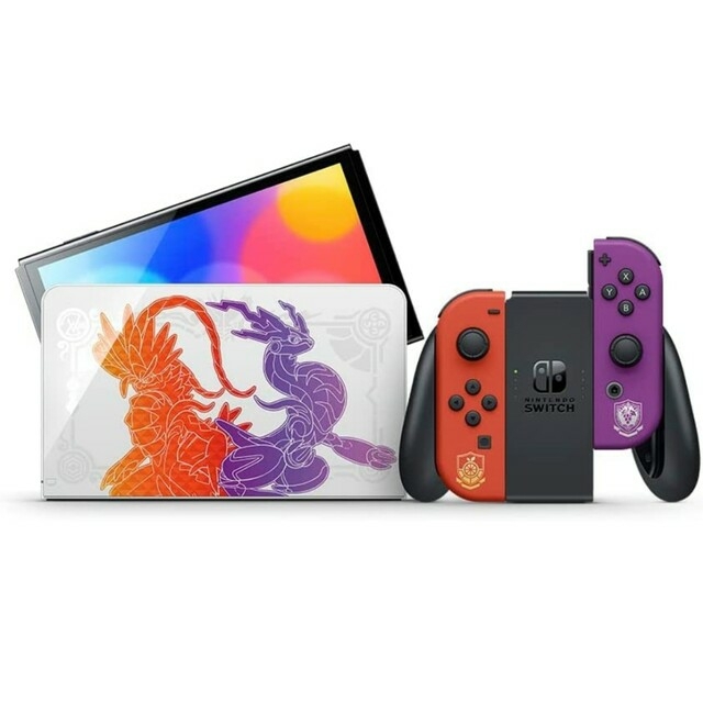 Nintendo Switch(ニンテンドースイッチ)のSwitch　スカーレットバイオレットedition　新品未開封 エンタメ/ホビーのゲームソフト/ゲーム機本体(家庭用ゲーム機本体)の商品写真