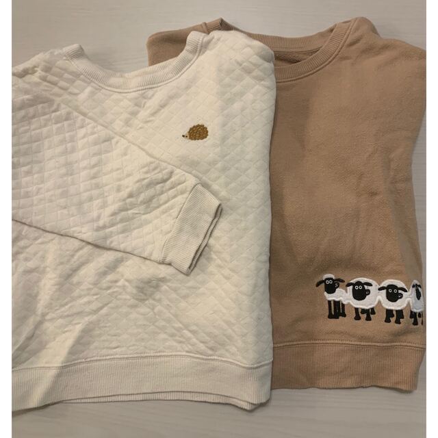 UNIQLO(ユニクロ)のUNIQLO トップス　２点　まとめ　100 キッズ/ベビー/マタニティのキッズ服女の子用(90cm~)(Tシャツ/カットソー)の商品写真