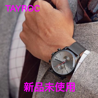 タイロック(Tayroc)のTAYROC☆Iconicシリーズ Black×Red メッシュ 43mm(腕時計(アナログ))