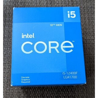 【CPU】第12世代 intel Core i5-12400F LGA 1700