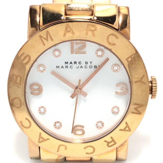 MARC BY MARC JACOBS(マークバイマークジェイコブス)のマークジェイコブス 腕時計 - MBM3077 白 レディースのファッション小物(腕時計)の商品写真