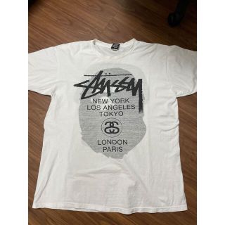 ステューシー(STUSSY)のBape Stussy コラボ　激レアL サイズ　(Tシャツ(半袖/袖なし))